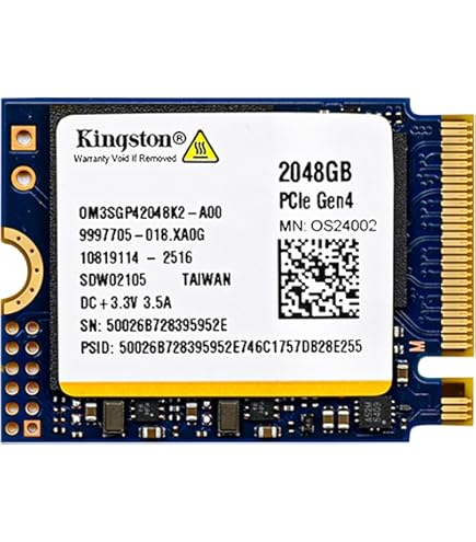 Micron SSD 2TB 2400 M.2 2230 NVMe PCIe 4.0x4 MTFDKBK2T0QFM